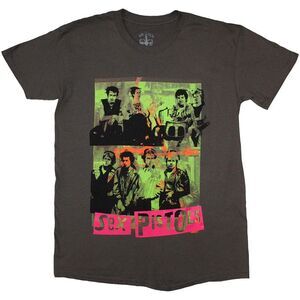 Sex Pistols Unisex Adult Montage T-Shirt / Charcoal Grey